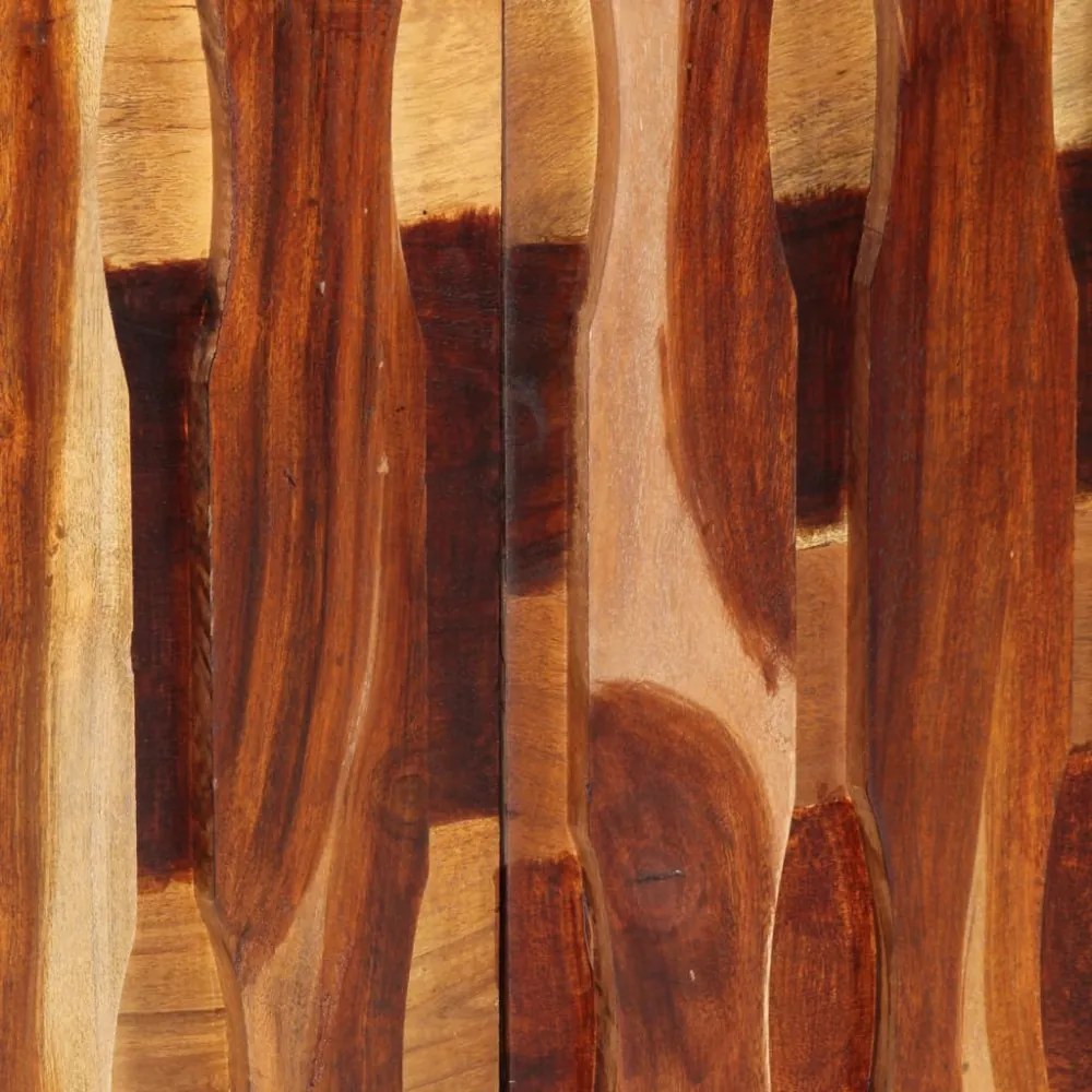 tömör akácfa tálalószekrény 110 x 28 x 76 cm