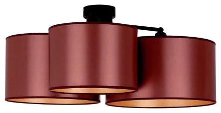 Duolla - Felületre szerelhető csiillár ROLLER TRIO SHINY 3xE27/15W/230V réz/arany