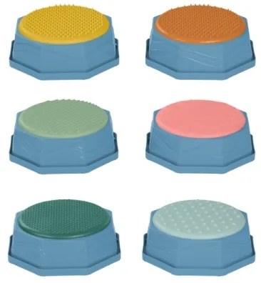 B-Toys - Gyermek egyensúlyozó kövek BALANCE &amp; HOP 6 db