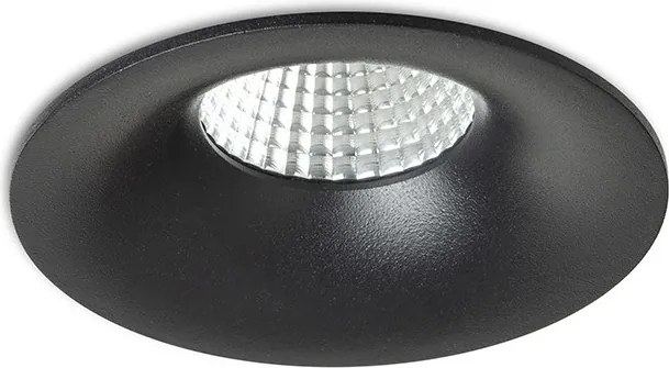 RENDL FLEUR IP54 DIMM süllyesztett lámpa fekete 230V LED 15W 60° IP54 3000K