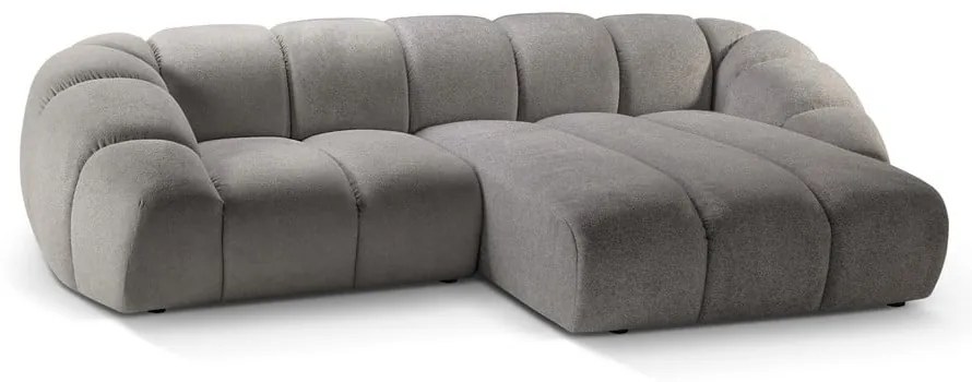 Világosszürke sarokkanapé (jobb oldali) Diana – Micadoni