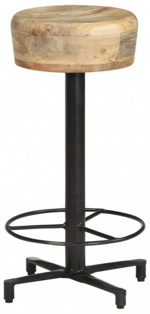 vidaXL 2 db tömör mangófa bárszék 66 cm