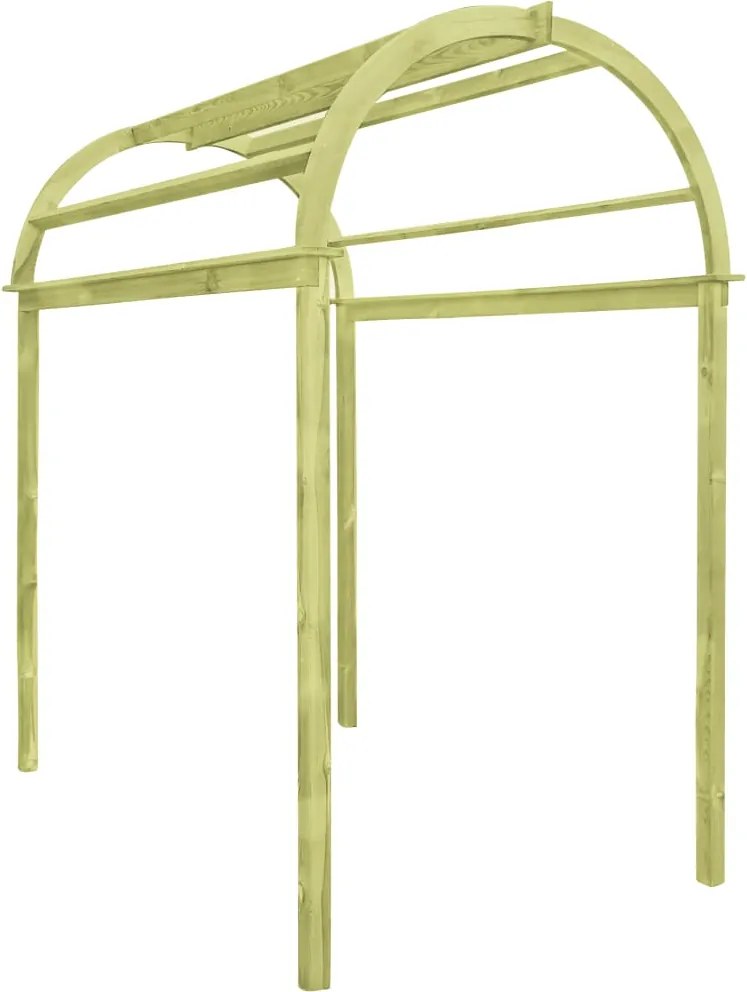vidaXL impregnált fenyőfa rácsos boltív 125 x 150 x 235 cm