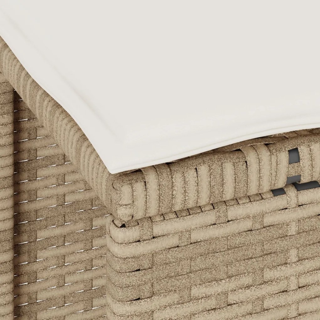 Kert étkező szett Bézs Poli rattan