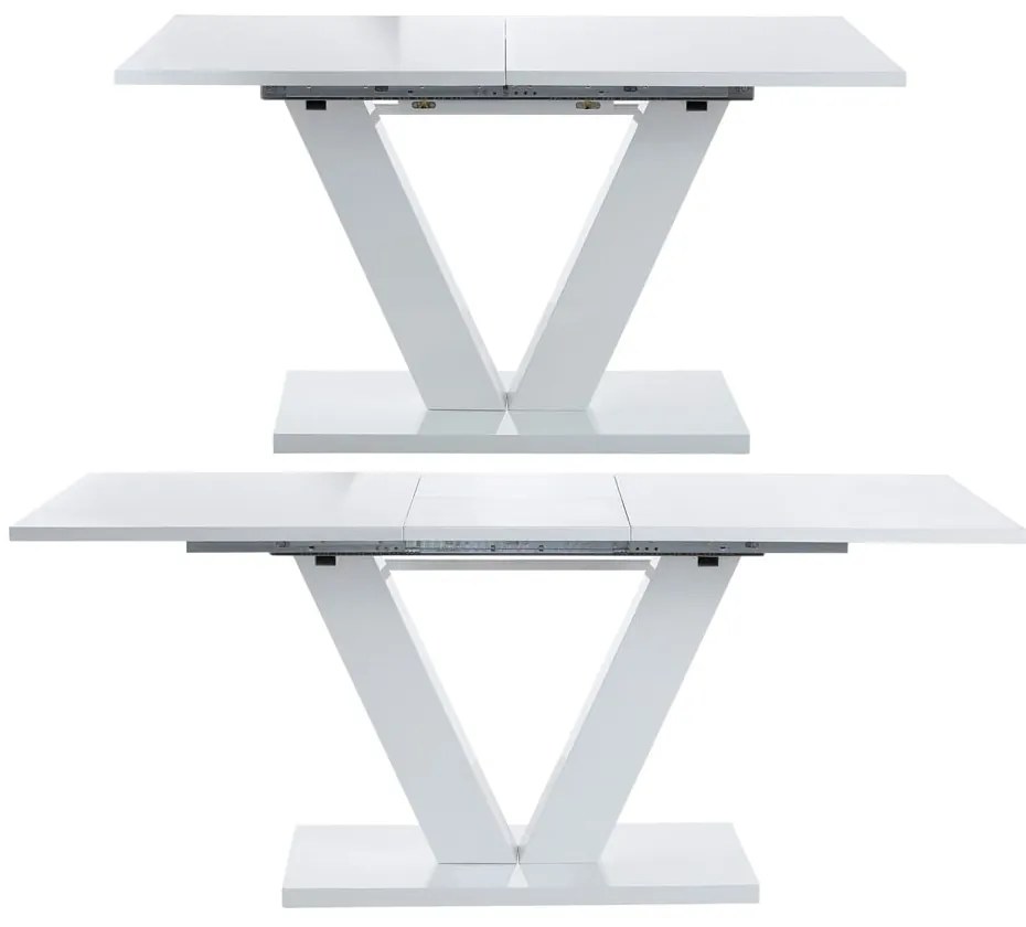 Aaron fehér bővíthető étkezőasztal, 140 x 90 cm - Støraa