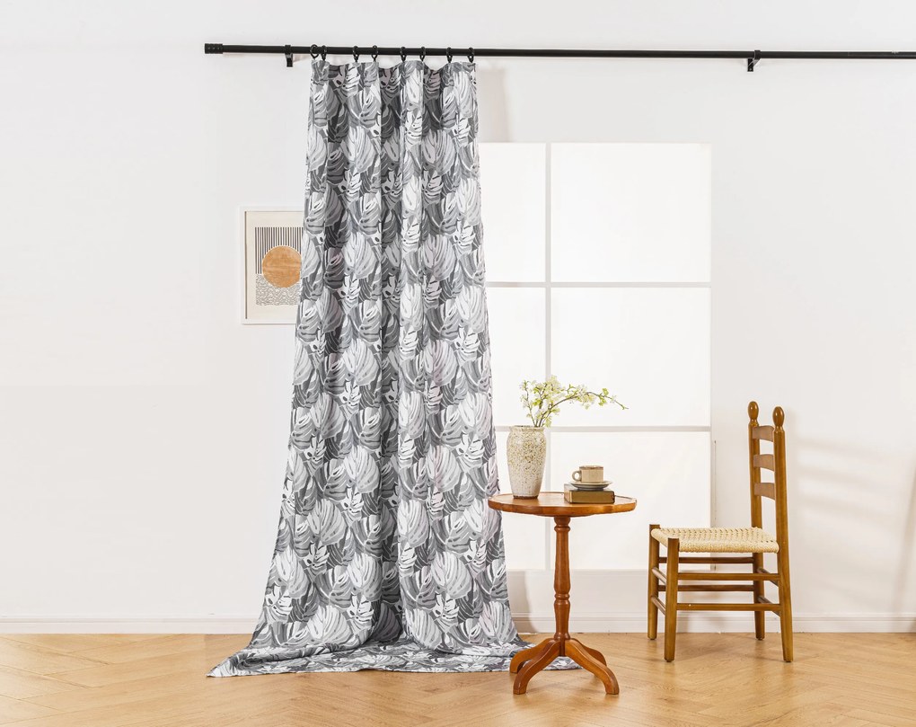 FLOCUS mintás dizájnfüggöny 140x270 cm Felfüggesztés: Hullámos sínszalag