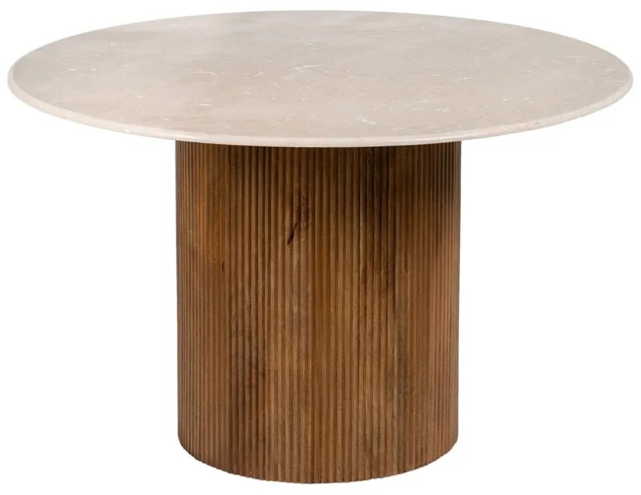 Kerek étkezőasztal márvány asztallappal ø 120 cm – Ixia