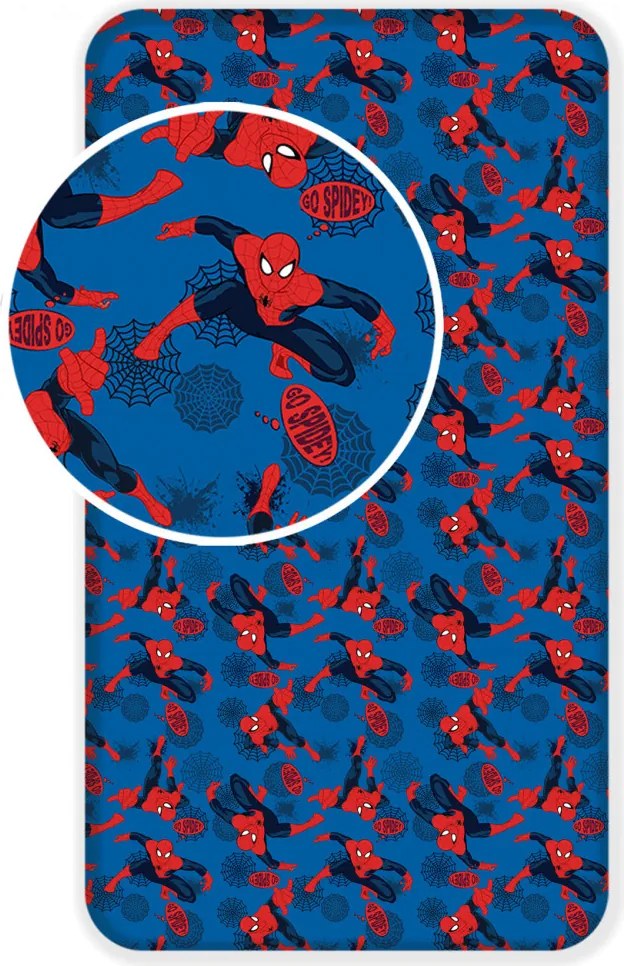 Pókember Go gumis lepedő 90x200 cm