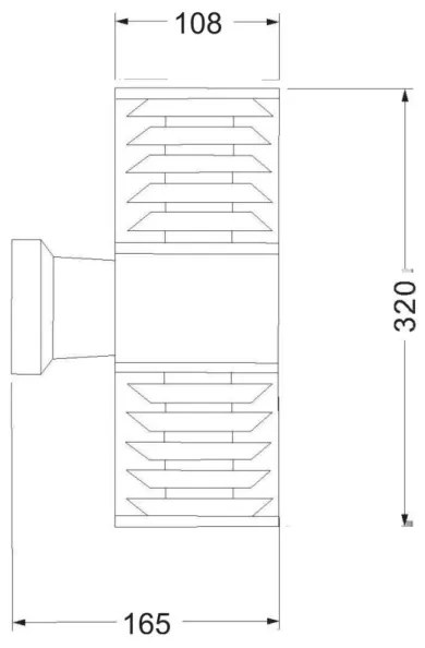 Maytoni O576WL-02GR - Kültéri fali lámpa BRONX 2xE27/60W/230V IP54 antracit