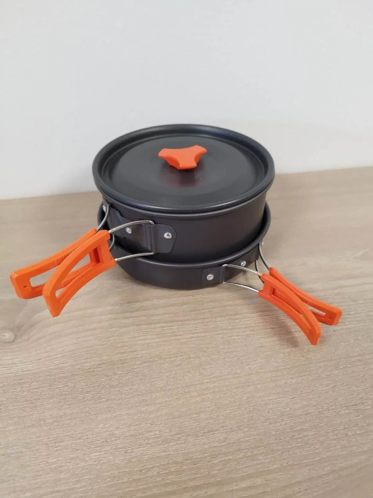 Háromrészes összecsukható hordozható kempingfőző készlet - DS-308 - Nakida
