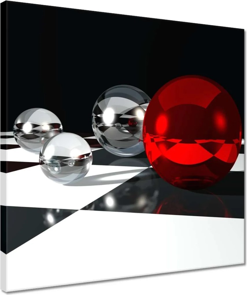 Vászonkép 40x40 Golyók a rácson