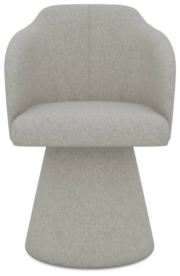 Világosszürke kárpitozott étkezőfotel Kanoa – Makamii