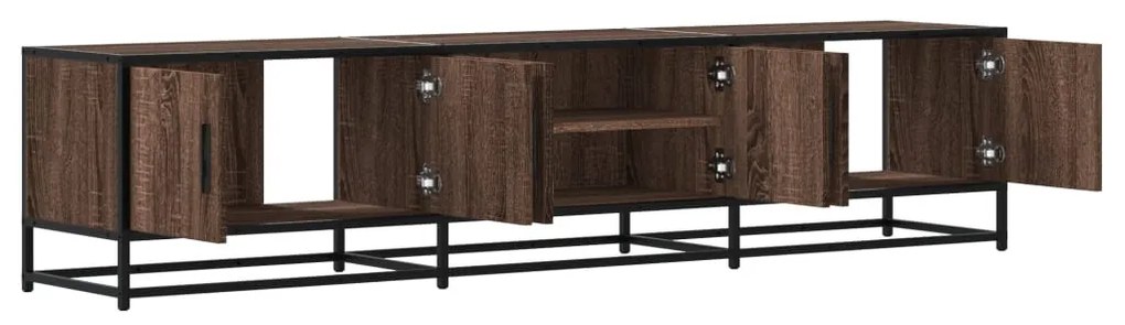 barna tölgy színű szerelt fa TV-szekrény 180 x 35 x 41 cm