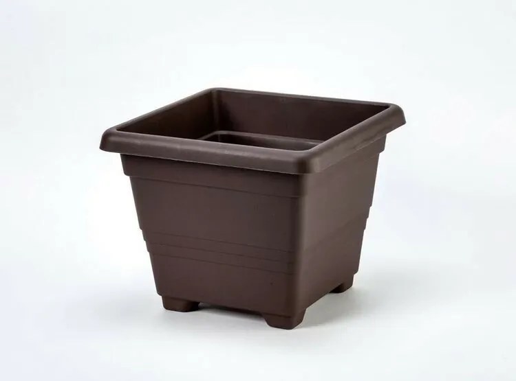 Plastia Begonia virágcserép 60 x 60, csokoládé