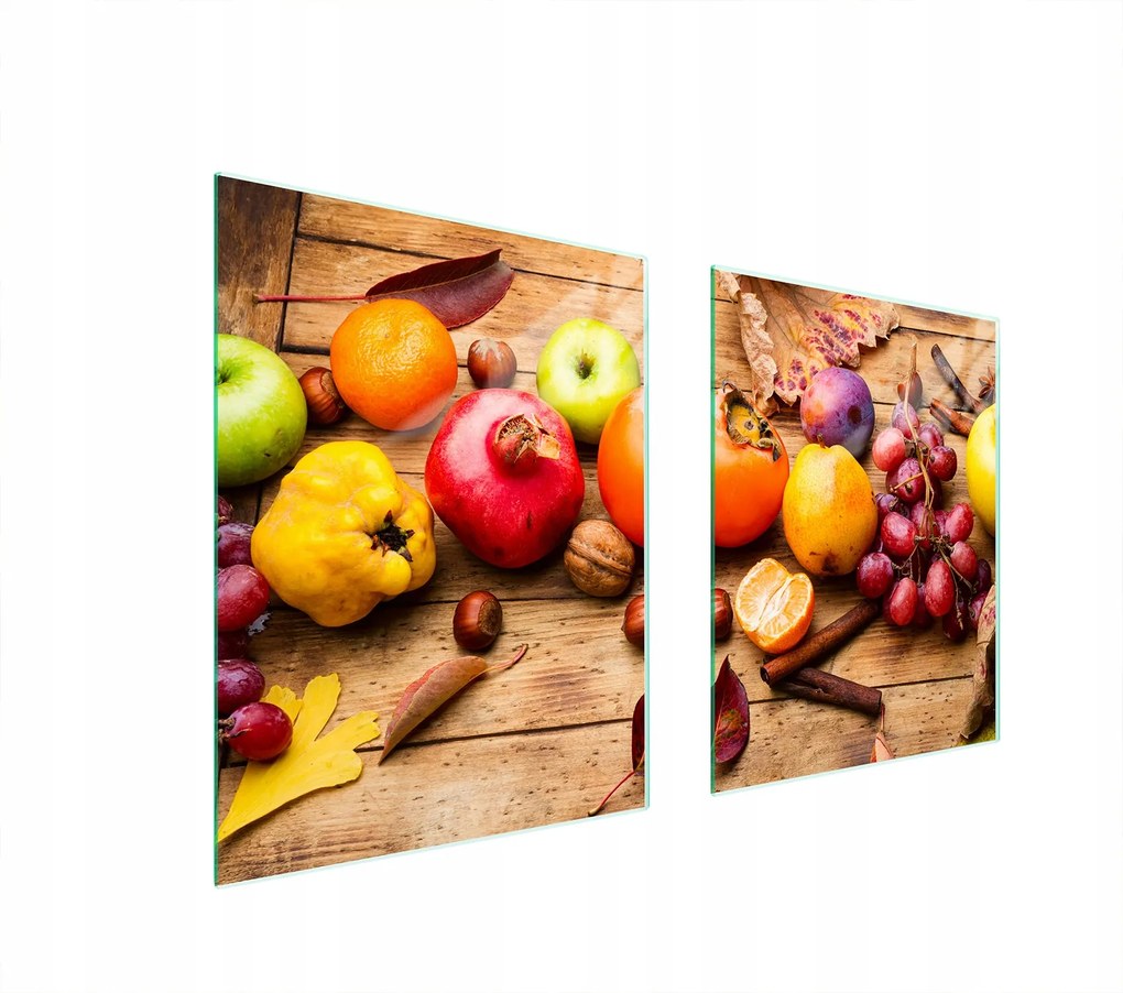 Üveg Tűzhelyvédő Főzőlap 85x52 Gyümölcs Edzett Üveg