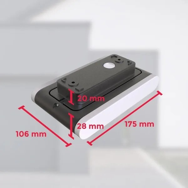 B.K. Licht 1184 kültéri fali lámpa 2xLED 3,5W 230V IP44 4000K