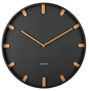 Karlsson 5942BK design falióra 40 cm, fekete
