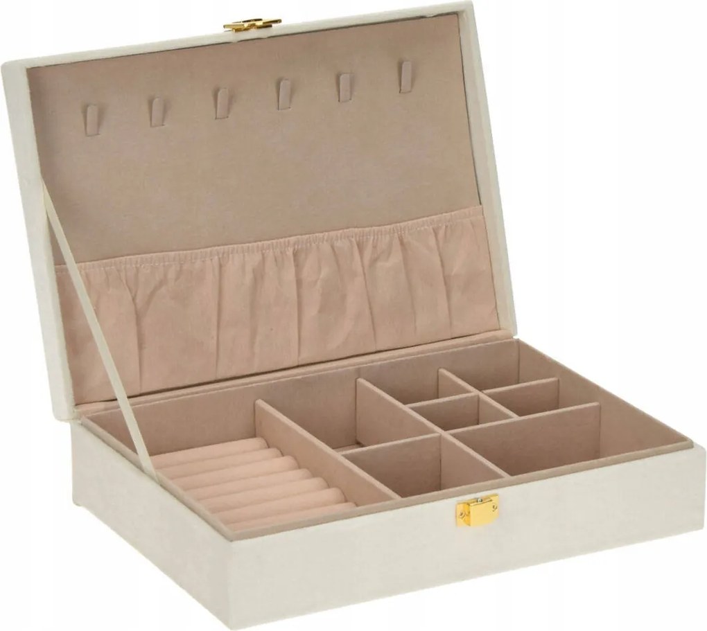 Ékszertartó Doboz Fa Velúr Belső 28X19X7 CM
