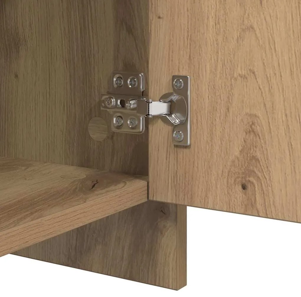Oldalszekrények 2 pcs kézműves tölgy 70 x 41 x 75 cm Faanyag