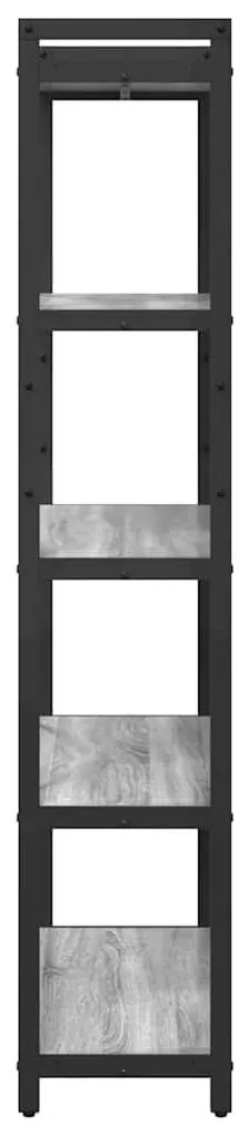 Könyvszekrény Szürke sonoma 80 x 30 x 153 cm Faanyag