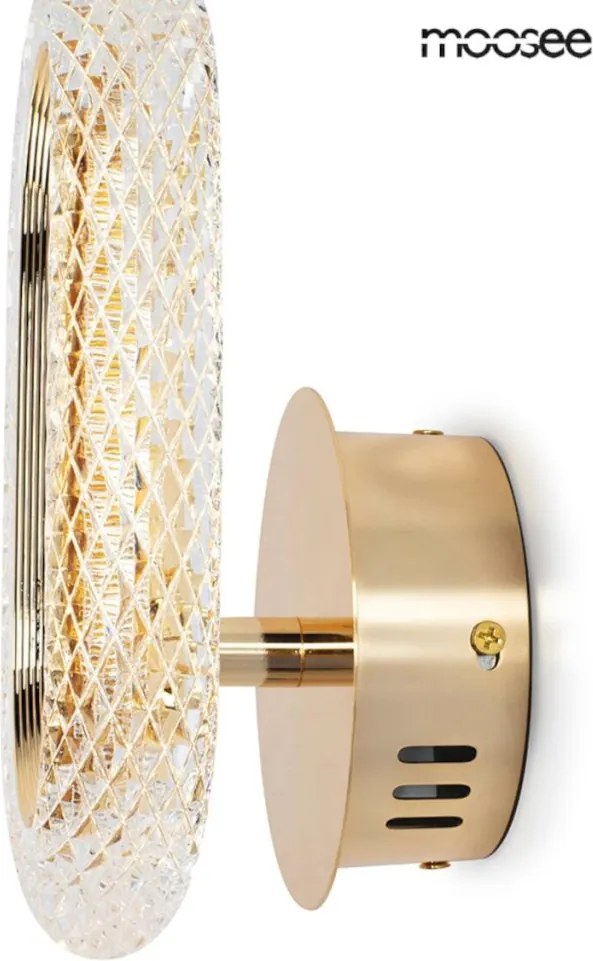 KING HOME MSE010100319 JEWEL Kristály Fali Lámpa Arany LED IP20