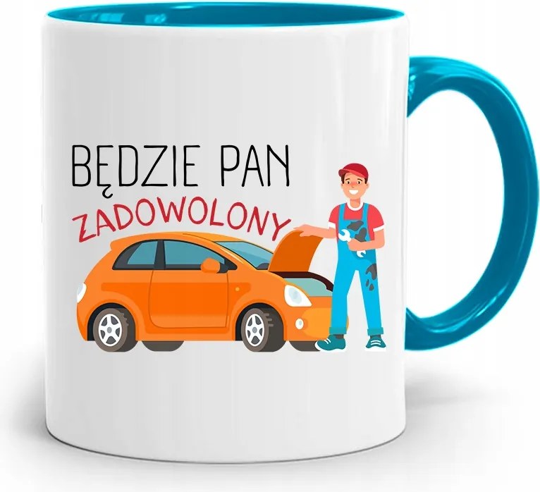 Kék Mechanika Bögre Elégedett Lesz A fényképes nyomattal