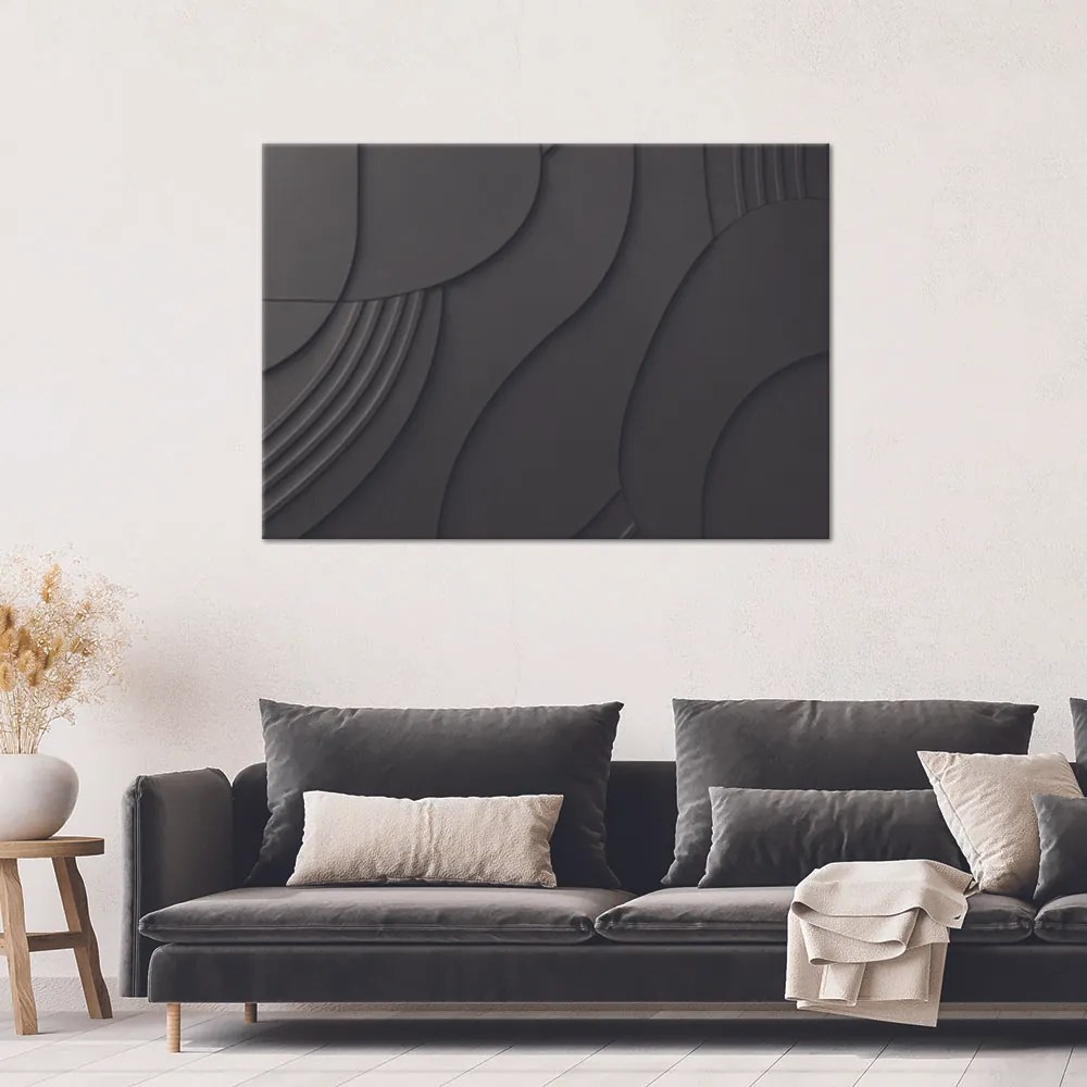 Gario Vászonkép Fekete relief 3D Méret: 60 x 40 cm