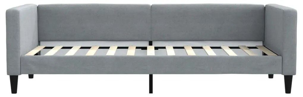 világosszürke szövet kanapéágy keret 80 x 200 cm