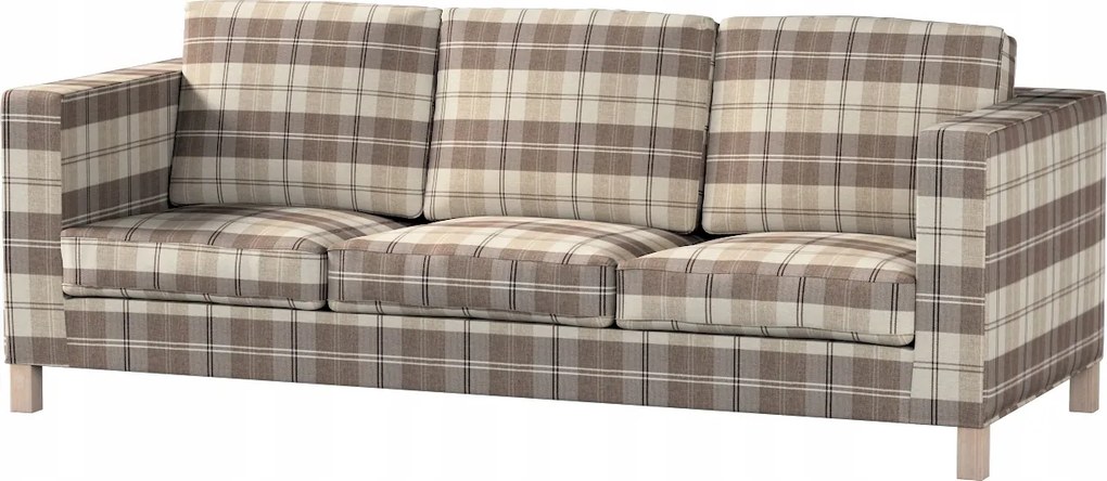 Dekoria Karlanda 3 személyes kinyitható kanapé huzat Ikea barna