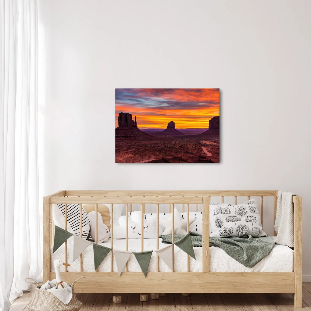 Kép - Emlékmű - völgy Arizonában (70x50 cm)