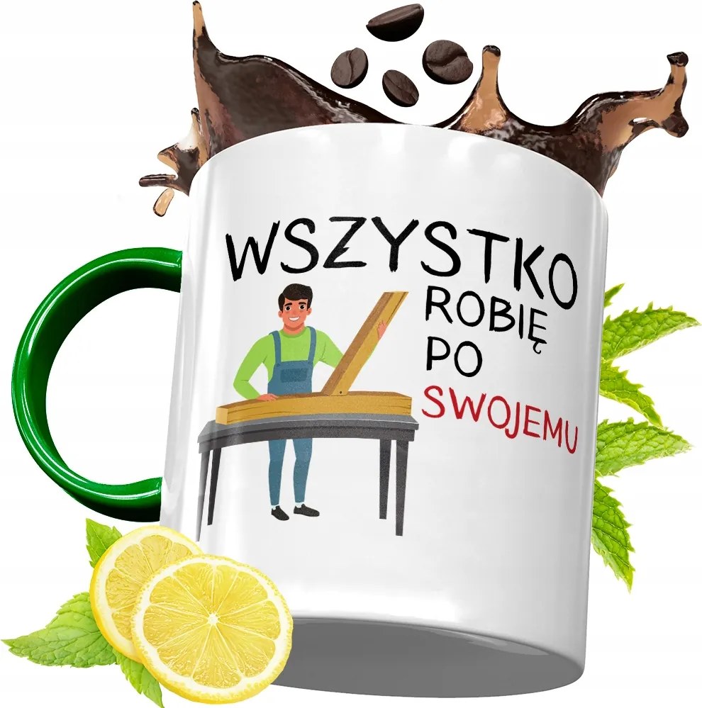 Zöld Bögre Asztalosnak Születésnapra Ajándék fényképes nyomtatással