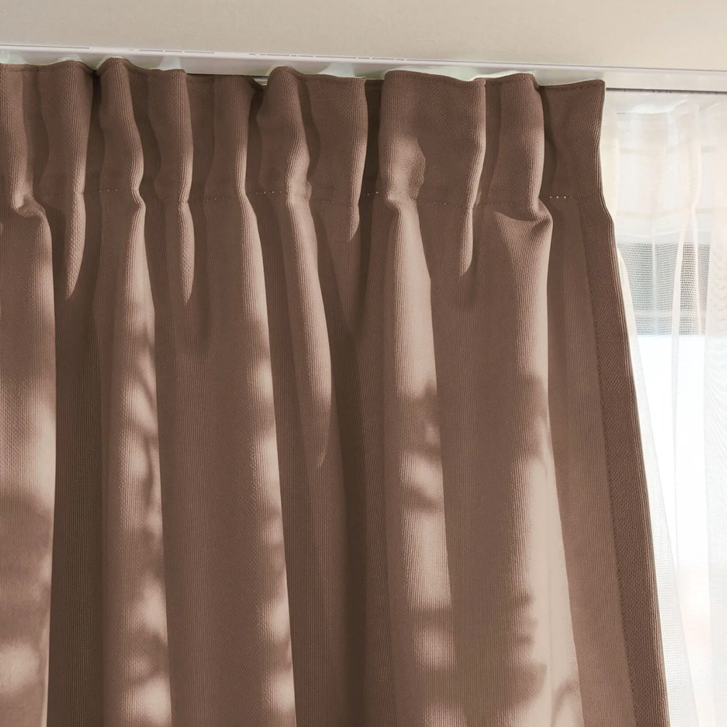 Goldea marbella dekoratív drapéria - mokka 160x135 cm