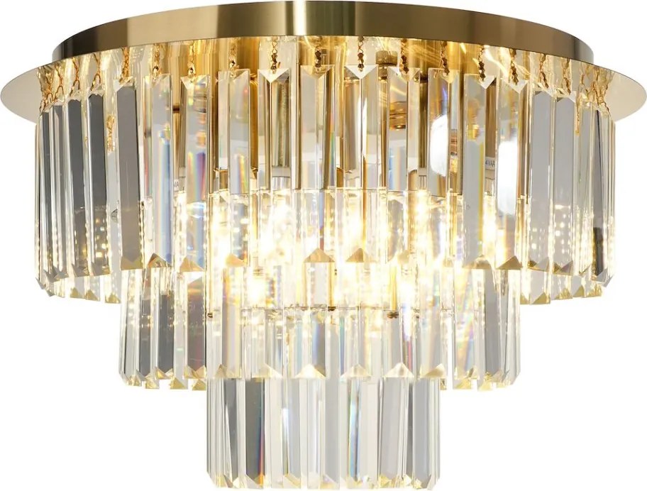 MILAGRO ML1023 MILANO Kristály Mennyezeti Lámpa Arany E14 IP20