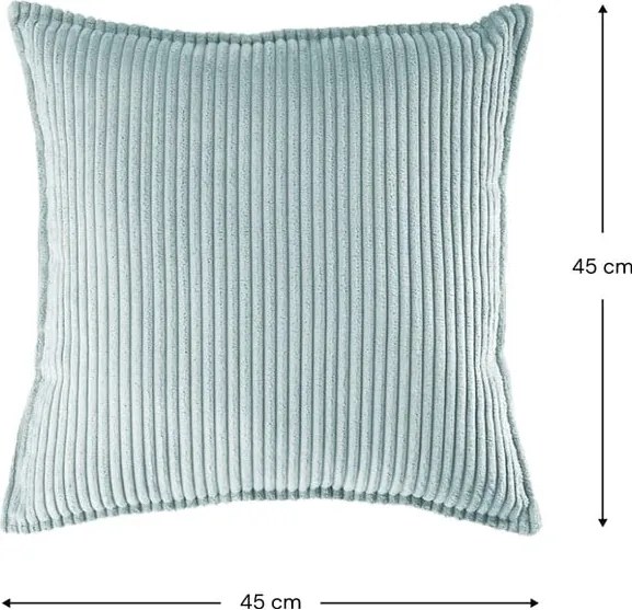 Mentazöld kordbársony párna gyerek kanapéhoz Block – Wigiwama