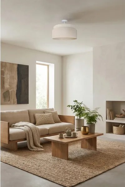 Brilagi - PADOVA felületre szerelt csillár 1x E27/60W/230V Ø 40 cm krémszínű