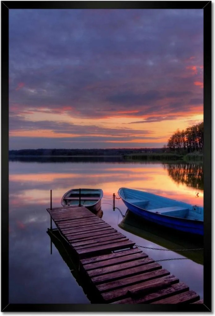 Poszterek keretben 40x60 Híd a tavon