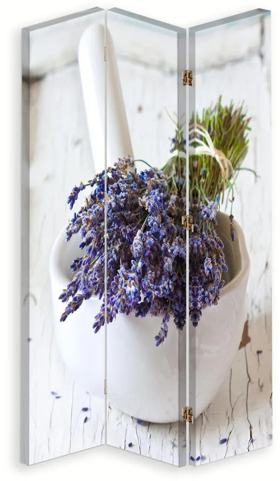 Gario Paraván Levendula csokor és habarcs Méret: 145 x 170 cm, Kivitelezés: Klasszikus paraván