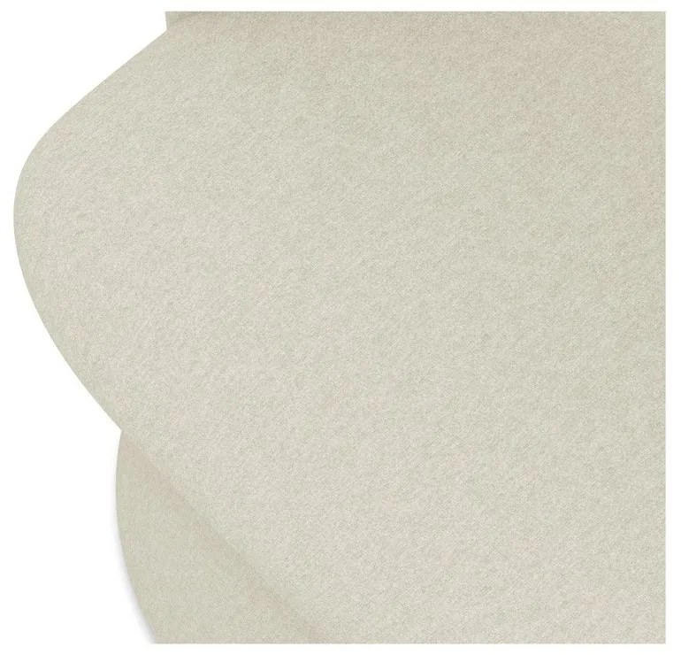 Krémszínű kárpitozott étkezőfotel Kalo – Makamii