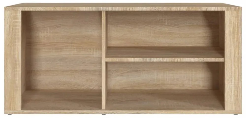 sonoma tölgy színű szerelt fa cipőszekrény 100x35x45 cm