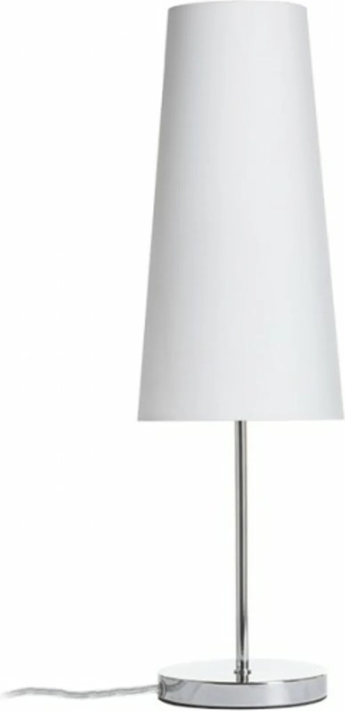 Asztali lámpa Rendl Nyc/conny 15/30 fehér/króm, E27, magasság 51 cm