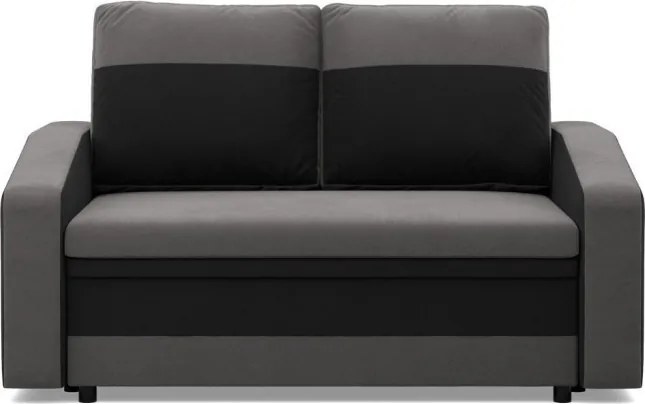 Hewlet kanapé, szövet anyag, szürke - fekete