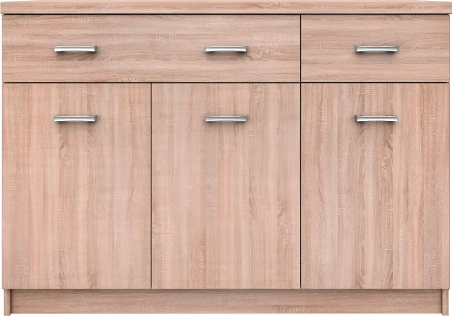 Komód 3D2S, sonoma tölgy, TOPTY TYP 23