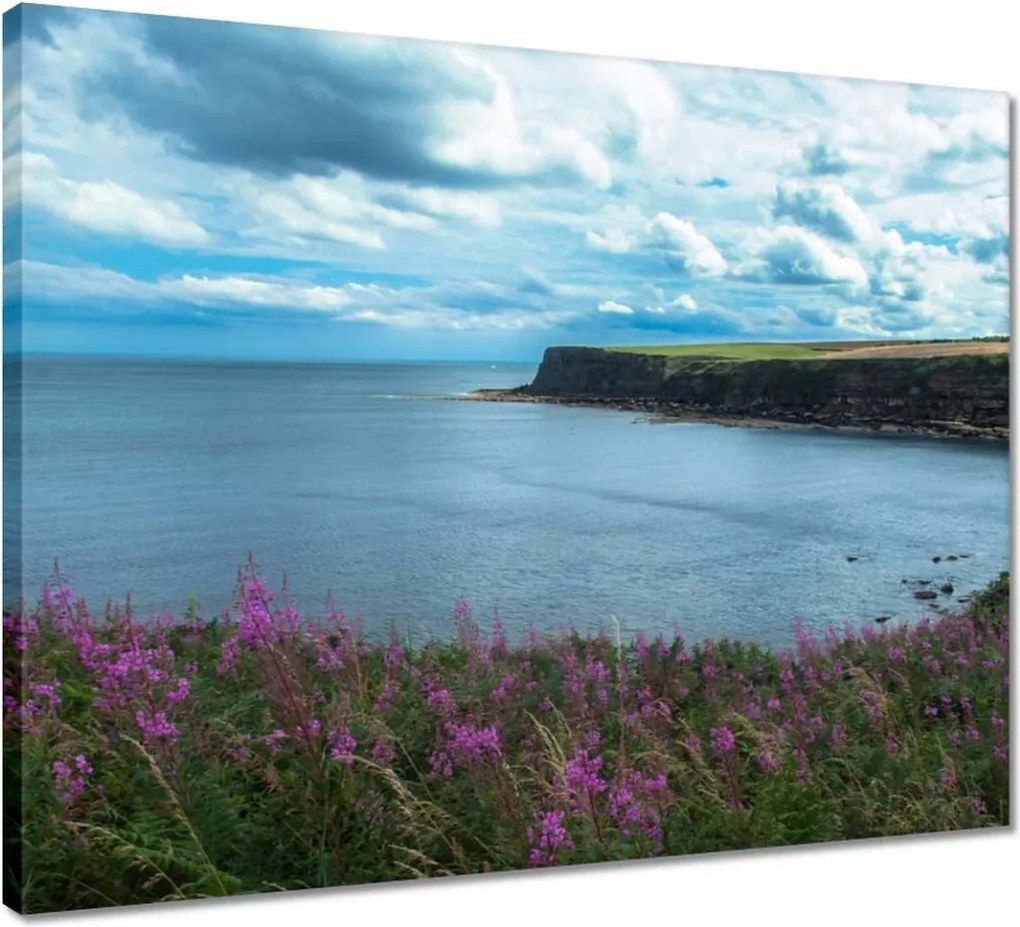 Vászonkép 50x40 Illatos tájkép sziklával