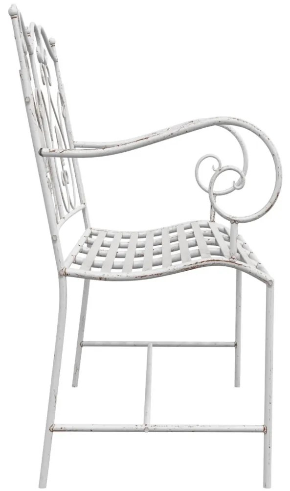Pad Fehér Fém 104 x 54 x 93 cm Tartós Kültéri Pad