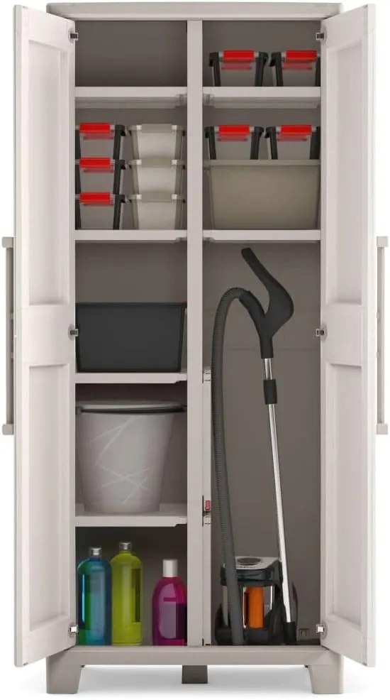 Keter Vízálló és zárható Gulliver Multispace műanyag szekrény 5 lábbal