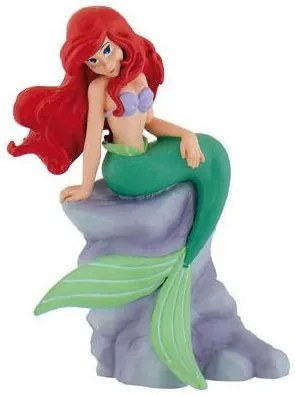 Disney figura, tortadísz, műanyag, Ariel, 8,5 cm