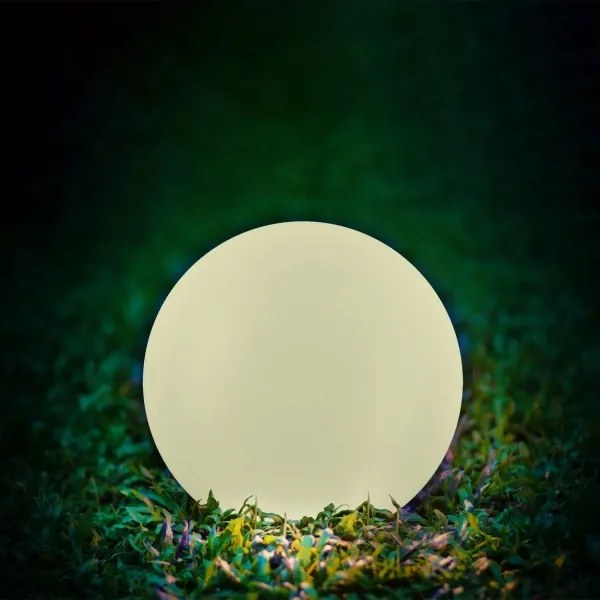 LED RGBW Napelemes lámpa BALL LED/3,7V 1500 mAh átm. 50 cm IP65 + távirányítás