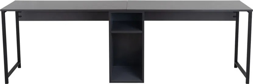 Twin Study Desk - antracit/fekete íróasztal