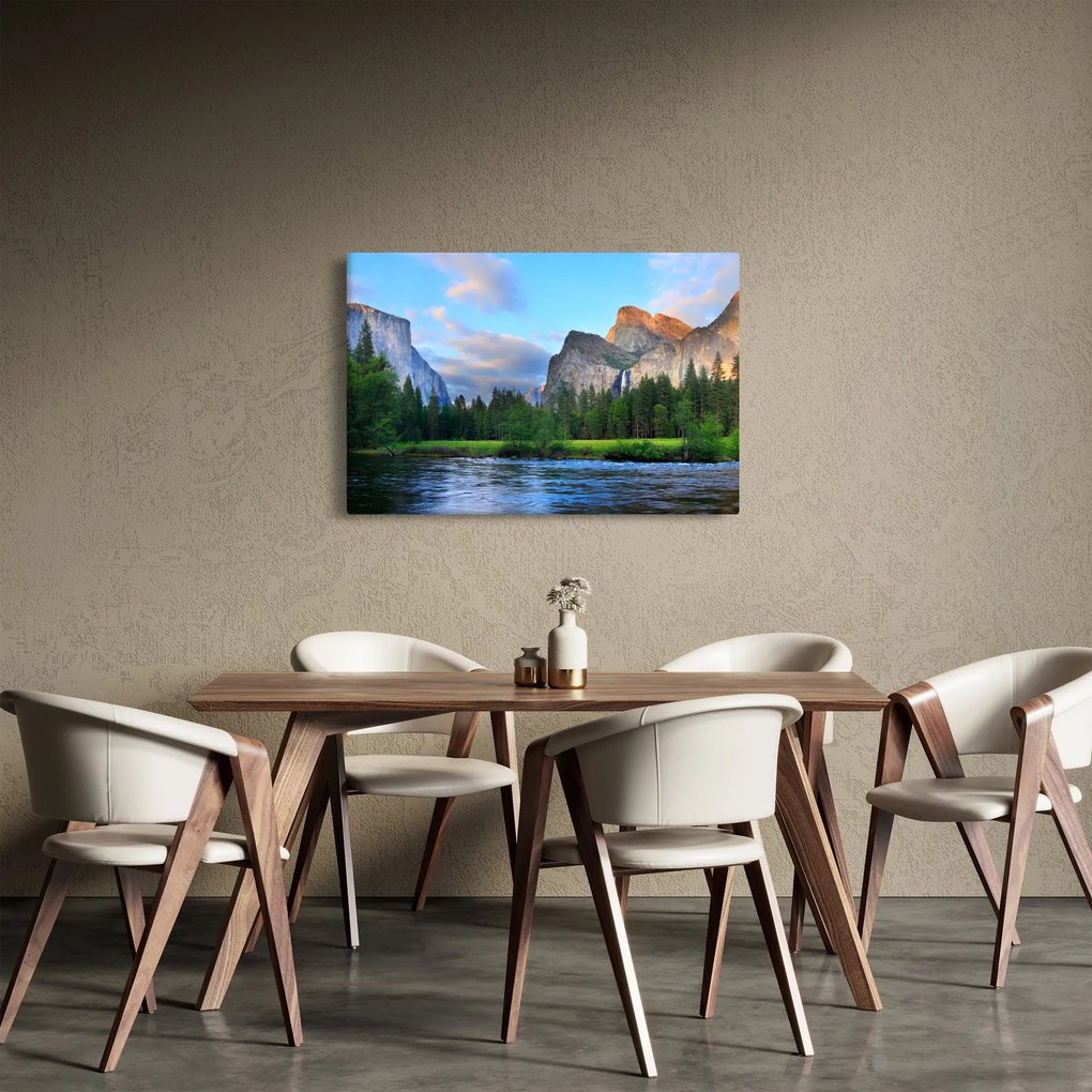 Egy vad hegyi táj képe (90x60 cm)