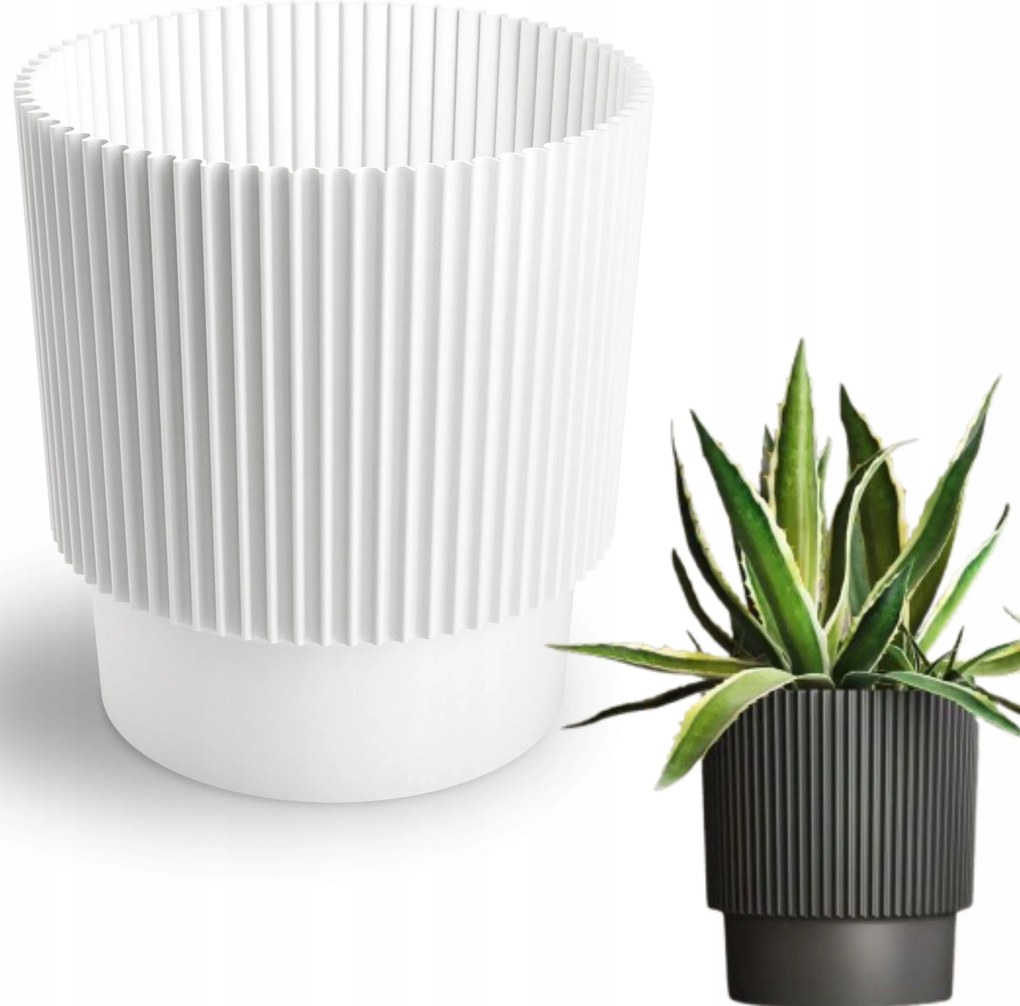 Kerek kaspó Elsa DEL17 Fedő